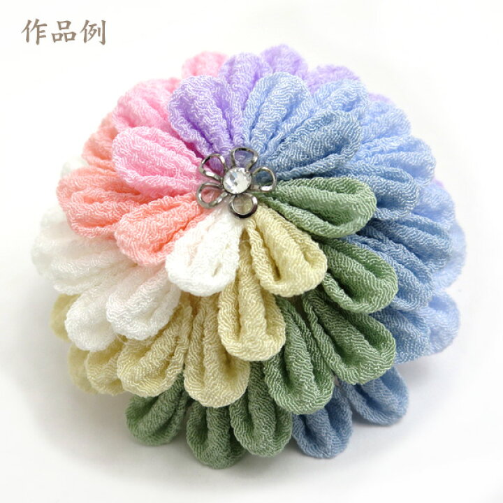 楽天市場】つまみ細工用 一越ちりめん 淡色8色【20cm×30cm】アイロン 