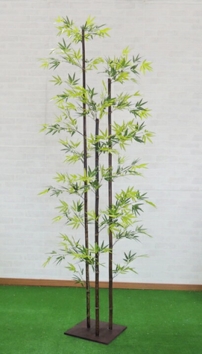 楽天市場】黒竹210cm3本立 (人工竹 くろちく 造花 人気 インテリア 