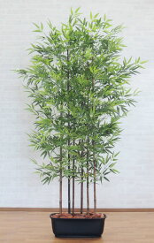 黒竹 パーテーション 180cm (フェイクグリーン 衝立 人工竹 造花 樹木 人工観葉植物 1.8m バンブー インテリア 目隠し おしゃれ 室内 クロタケ オフィス シンボルツリー 自作 植栽 業者 メーカー ベストグリーン オリジナル 製造元)