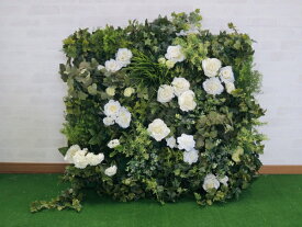 壁面緑化 パネル グリーンQ 1m×1m (インテリア ウォールグリーン 大型 目隠し インテリア 造花 フェイク 装飾)