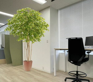 ナツツバキ 5本株立 230cm (フェイクグリーン 大型 特大 椿 ツバキ 造花 インテリア おしゃれ 室内 シンボルツリー 人工 観葉植物 プランツ 装飾 2.3m オフィス シンボルツリー 自作 植栽 業者