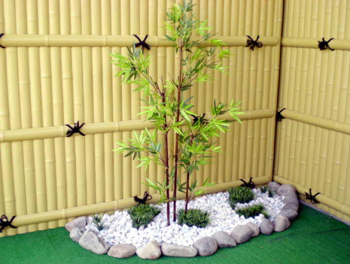 楽天市場 黒竹 100cm 3本立 造花 人工観葉植物 バンブー 和風 ガーデニング 造園 庭園 坪庭 インテリア おしゃれ クロタケ 造花観葉 植物専門店ビワールデコ