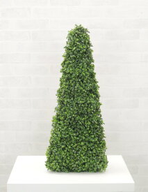 ボックスウッド背が高い三角錐オブジェ 高さ68cm(造花)人工観葉植物 インテリア 立体)