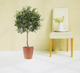 オリーブトピアリー 100cm (フェイクグリーン 造花 人工観葉植物 樹木 円形 インテリア 球体 丸い オブジェ インテリア お洒落 シンボルツリー 自作 植栽 業者 メーカー ベストグリーン オリジナル 製造元 オフィス 鉢植え 虫がつかない 作り物)