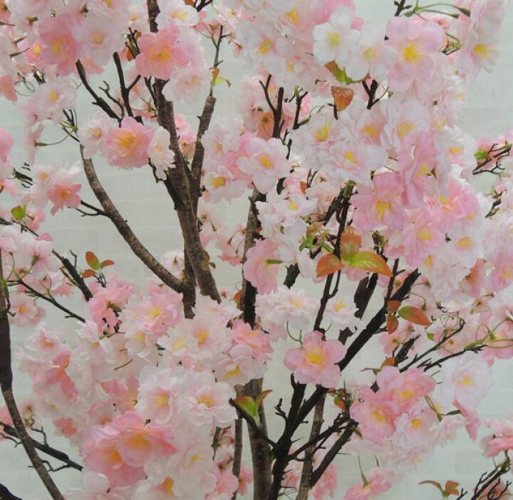 桜の木 230cm おしゃれ インテリア サクラ 大型 室内 春 植栽 菜の花バージョン 装飾 装飾仕立て 観葉植物 造作 造花 幸せなふたりに贈る結婚祝い 装飾仕立て