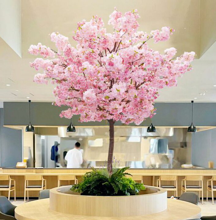 楽天市場】八重桜の木 280cm 大型サイズ (フェイク グリーン 特大 造花 