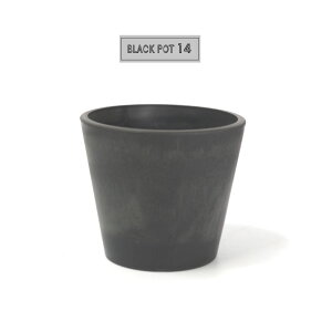 v ubN|bg 14 a14cm 12cm 4 T{e  Aؔ 򍪐A  vX`bN R[fbNX black plastic pot