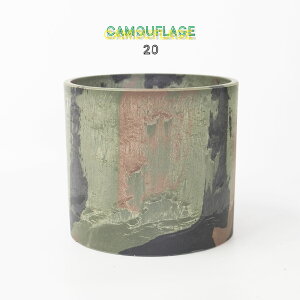 迷彩シリンダーポット20 植木鉢 プラ鉢 CAMO サボテン 頑丈 おしゃれ 塊根植物 多肉 コーデックス 径20cm 高さ18cm プラスチック鉢