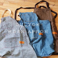 DULTON work apron 男性用 メンズ ガーデニング ダルトン DIY デニム ストライプ カーキ