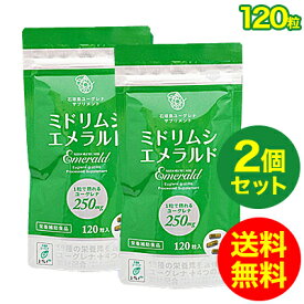 楽天スーパーSALE／35%OFF ミドリムシ エメラルド ユーグレナ サプリメント 乳酸菌/マキベリー/コエンザイムQ10/葉酸/パラミロン/置き換えダイエット/送料無料（120粒入り）2個セット【アルミパウチパッケージ】