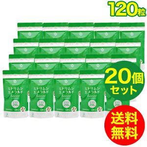 ミドリムシ エメラルド ユーグレナ サプリメント 乳酸菌/マキベリー/コエンザイムQ10/葉酸/パラミロン/置き換えダイエット/送料無料(120粒入り・約1ヶ月分)20個セット【アルミパウチパッケ