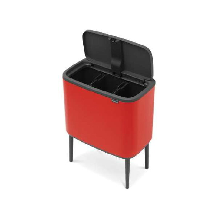 楽天市場】Brabantia ブラバンシア Boタッチビン 3×11L レッド 316005 