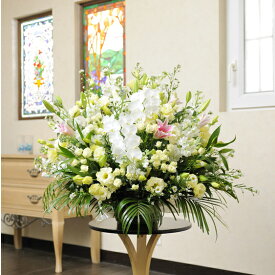 大型アレンジメントフラワー　 白・淡色系2万円コース誕生日祝い 誕生祝い 誕生日 誕生 出生 バースディ 贈り物 フラワーギフト プレゼント お祝い お花 当日配送OK 送料無料 メッセージカード無料 あす楽