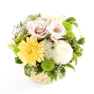 アロマフラワー memories 〜亡き人を想って〜【ミニサイズ】供花 お悔み花 仏花 お供え花 仏壇花 フラワーギフト 全国配送 メッセージカード無料 楽ギフ 送料無料