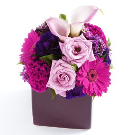 アロマフラワー　happy birhtday　〜お誕生日おめでとう〜デザイナーズ アレンジメントフラワー ハンドメイド お花 誕生日祝い 結婚祝い 贈答 プレゼント 贈り物 全国配送 メッセージカード無料 楽ギフ 送料無料