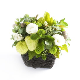 アロマフラワー　good night　〜ぐっすり眠りに落ちたいとき〜【ミニサイズ】デザイナーズ アレンジメントフラワー ハンドメイド お花 誕生日祝い 結婚祝い 贈答 プレゼント 贈り物 全国配送 メッセージカード無料 楽ギフ 送料無料