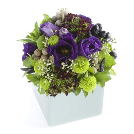 アロマフラワー　cool-down　〜イライラ解消〜デザイナーズ アレンジメントフラワー ハンドメイド お花 誕生日祝い 結婚祝い 贈答 プレゼント 贈り物 全国配送 メッセージカード無料 楽ギフ 送料無料