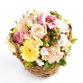 アロマフラワー　child-birth　〜出産おめでとう〜デザイナーズ アレンジメントフラワー ハンドメイド お花 誕生日祝い 結婚祝い 贈答 プレゼント 贈り物 全国配送 メッセージカード無料 楽ギフ 送料無料