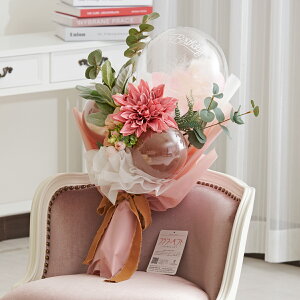 バルーンギフト バルーンミックス花束・ブーケ ピンクお花 風船 ハイセンス オシャレ 独創的 かわいい オリジナリティ プレゼント 贈り物 全国配送 送料無料 メッセージカード無料