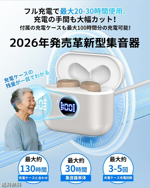 楽天市場】集音器 高齢者 しゅうおんき4段階音量調整 簡単操作 音声 