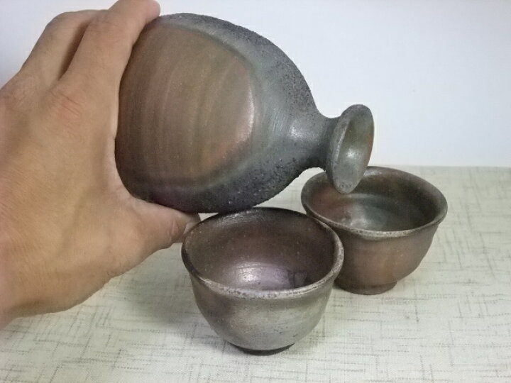 楽天市場】【備前焼／和食器／窯元／酒器】 小西陶古 | 酒器セット【楽 