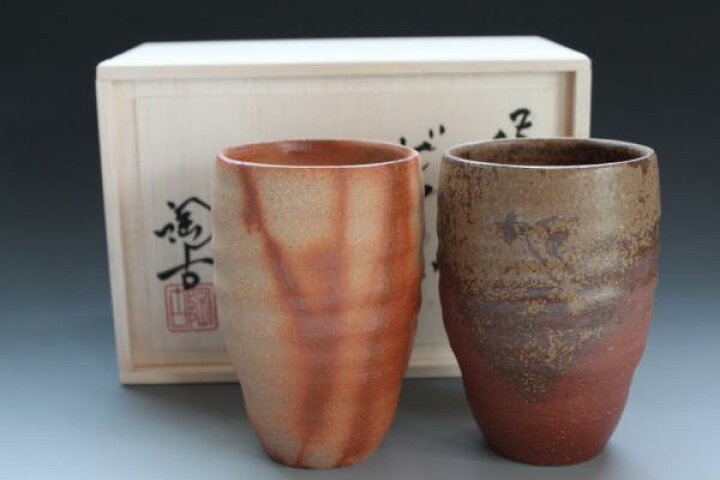 楽天市場】【備前焼 】小西陶古 | ペアビアマグセット(桐箱入) | ビア 