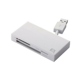 ELECOM メモリリーダライタ USB3.0対応 ケーブル収納 SD+microSD+CF対応 MR3-K005シリーズ
