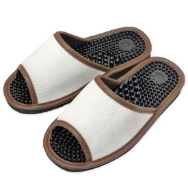 [ハキハキ工房 - Slippers by CREO] レユール健康サンダル Lサイズ 約25.5cmまで 日本製 足ツボ