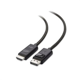 Cable Matters 8K DisplayPort HDMI 変換ケーブル ディスプレイポート hdmi 変換 1.8m 4K 120Hz 8K対応 単方向 Display Port 1.4 HDMI 8K ケーブル ブラック RTX 3080/3090 RX 6800/6900などに対応