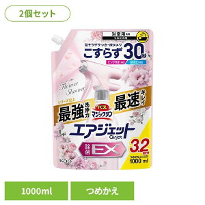 【2個セット】 花王 マジックリン 風呂掃除 バスマジックリン エアジェット 除菌F つめかえ用 1000ml 花王 マジックリン バス洗剤 お風呂掃除 お風呂 カビ バスマジックリン エアジェット ピン
