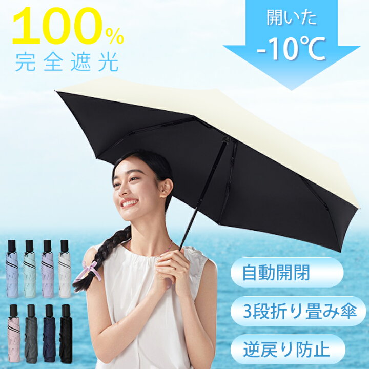 傘 レディース 兼用 二 重層 日傘 強力な 日焼け防止と UV カット 女性用 プロ 仕様 晴れと 雨の 両用 黒 プラスチック 傘 UPF 50