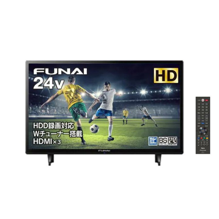 楽天市場】FUNAI フナイ 24V型 ハイビジョン 液晶テレビ 地上・BS・110  