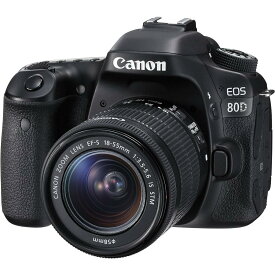 キヤノン CANON デジタル一眼カメラ EOS 80D EF-S18-55 IS STM レンズキット 【新品・量販店印付き品】