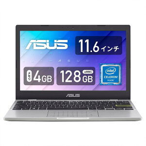 yViz ASUS GCX[X m[gp\R E210KA 11.6^/ Celeron / 4GB/ eMMC 128GB/ Windows11 S / OfficeȂ/ h[~[zCg/ s[RbNu[/ [YsN