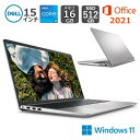 【展示品】 DELL デル ノートパソコン Inspiron 15 3000 3520 15.6型FHD/ Core i5-1235U / メモリ 16GB/ SSD 512GB/ Windows 11 / Office付き/ シルバー ブラック選択可能