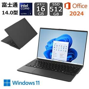 yViz xm FUJITSU m[gp\R FMV LIFEBOOK UH90/J3 14^/ intel Core Ultra 7/  16GB/ SSD 512GB/ WUXGA/ WebJ/ Windows 11/ Officet/ FMVU90J3B sNgubN/ FMVU90J3W Vo[zCg/ FMVU90J3H 