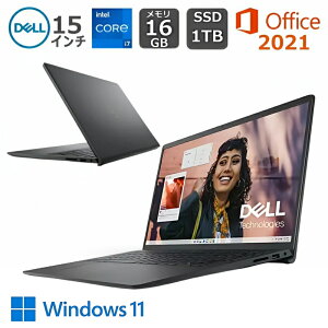 yViz DELL f m[gp\R Inspiron 15 3000 3530 15.6^FHD/ Core i7-1355U/  16GB/ SSD 1TB/ Windows 11 / Officet/ Wi-Fi6/ J[{ubN/ v`iVo[
