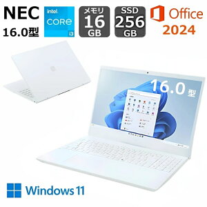 yViz NEC m[gp\R LAVIE N16 16.0^/ Core i3 1215U/  16GB/ SSD 256GB/ Windows 11/ Wi-Fi 6E/ WEBJ/ DVDhCu/ Officet/ p[zCg/ lCr[u[