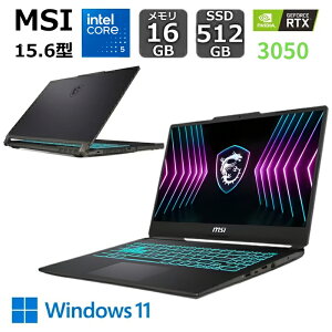 yViz MSI ^Ey Q[~Om[gp\R Cyborg 15 A2RUDX 15.6^/ Core 5/ GeForce RTX 3050/ tbV[g 144Hz/  16GB/ SSD 512GB/ Windows 11/ ubN
