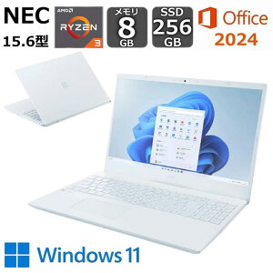 �y�V�i�z NEC �m�[�g�p�\�R�� LAVIE N15 15.6�^/ AMD Ryzen3 7335U/ ������ 8GB/ SSD 256GB/ Windows 11/ WEB�J����/ DVD�h���C�u/ Office�t��/ �p�[���z���C�g