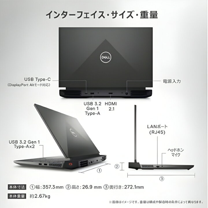 楽天市場】【展示品】 Dell ゲーミングノートパソコン Dell G15 5520 
