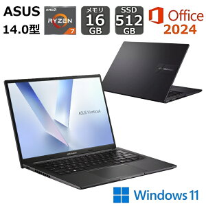 �y�V�i�z ASUS �G�C�X�[�X �m�[�g�p�\�R�� �m�[�gPC Vivobook M1405YA 14�^ WUXGA / AMD Ryzen 7 7730U / ������ 16GB / SSD 512GB / Windows 11 / Office�t�� / Web�J���� / �C���f�B�[�u���b�N