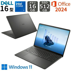 �y�V�i�z DELL �f�� �m�[�g�p�\�R�� Dell 16 DC16250 16�^ FHD+ / intel Core 5 / ������ 16GB / SSD 512GB / Windows 11 / M365 (24����) or Office�t�� �I���\ / ���{��ŃL�[�{�[�h / �J�[�{���u���b�N 2026�N�t���f��