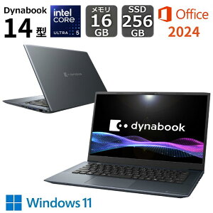 �y�V�i�z Dynabook �_�C�i�u�b�N �m�[�g�p�\�R�� AI PC dynabook R7 14�^ WUXGA / intel Core Ultra 5 / NPU���� / ������ 16GB / SSD 256GB / Windows 11 / �w��F�� / Web�J���� / Office�t�� / �_�[�N�e�b�N�u���[
