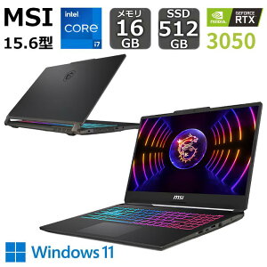 �y�V�i�z MSI ���^�E�y�� �Q�[�~���O�m�[�g�p�\�R�� Cyborg 15 15.6�^/ Core i7-13620H/ GeForce RTX 3050/ ���t���b�V�����[�g 144Hz/ ������ 16GB/ SSD 512GB/ Windows 11/ �u���b�N