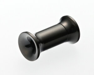 ボディピアス 6G 4mm ブラック ダブルフレアアイレット サージカルステンレス316L ボディーピアス シングルフレア 拡張 ホールトゥ PVDコーティング 高級素材高級仕上げ