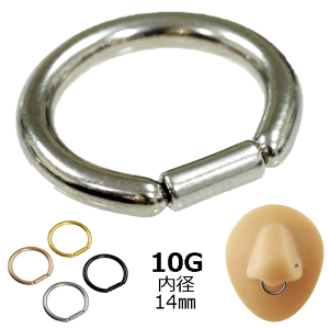 {fBsAX ZOgO o[Xg[g^Cv PVD ^R[eBO 10G 2.5mm Oa14mm o[a6mmT[WJXeX316L