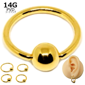 {fBsAX LveBur[YO S[hJ[ 14G 1.6mm T[WJXeX 316L PVDH