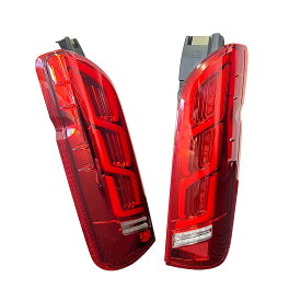 【楽天スーパーセール中 P3倍】ハイエース フルLED テールランプ Type2 流れる ウインカー アクション機能 Eマーク取得済 車検対応 TRH2#/KDH2#/GDH2# 200系 1型 2型 3型 4型 5型 6型 7型 8型 9型 BKM-JAPAN Attirant シリーズ 1年保証 パーツ カスタム DX GL スーパーGL DP2