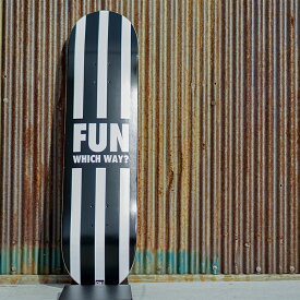 FUN naughty【ノーティ】スケートボード デッキ【単品】STRIPE ストライプ 8.0×31.65 スケボー 競技用スペック　ライダーズカフェ